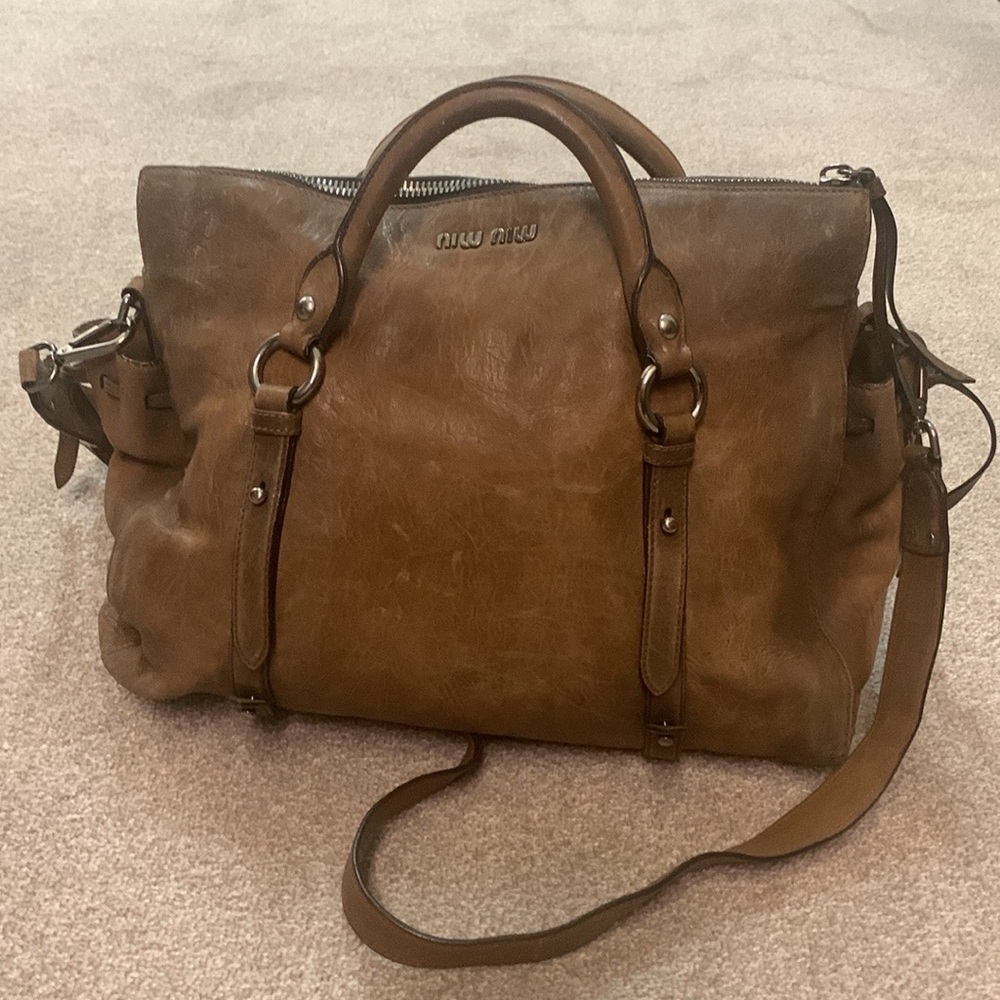 Miu Miu brown handbag/cross body